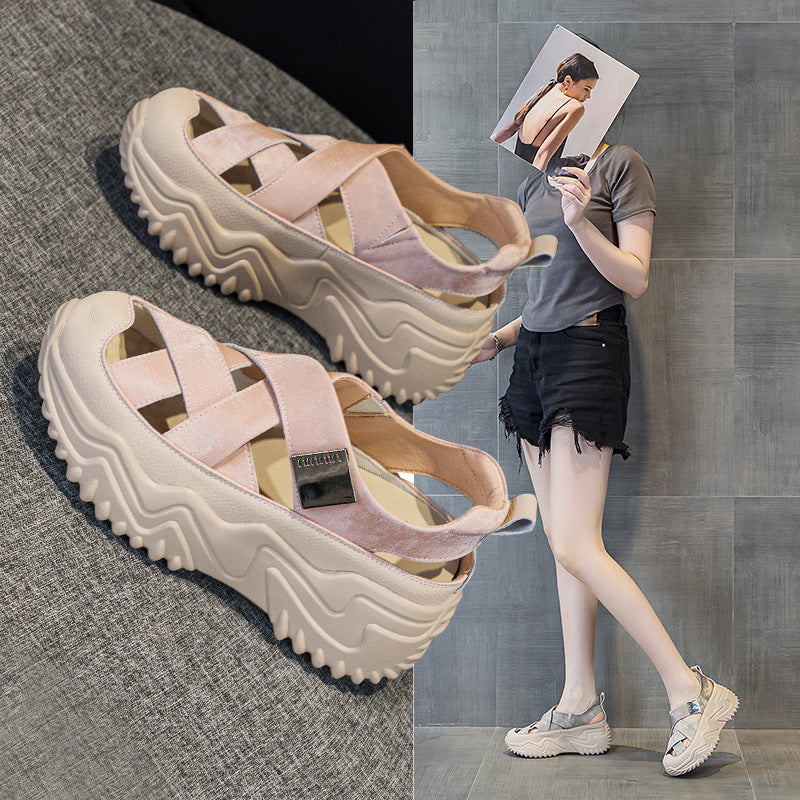 Women's Dad Summer Versatile Korean Style Thick Bottom Women's Casual Shoes