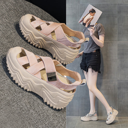 Women's Dad Summer Versatile Korean Style Thick Bottom Women's Casual Shoes