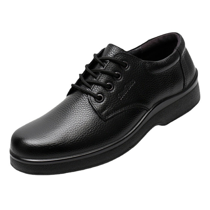 Men's Daily Cowhide Business Thick-soled Soft Hotel Casual Shoes