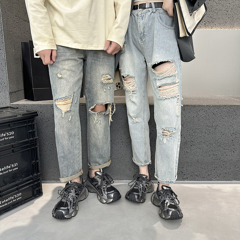 Men's & Women's Autumn Dad Niche High Sense Couple Retro Distressed Casual Shoes