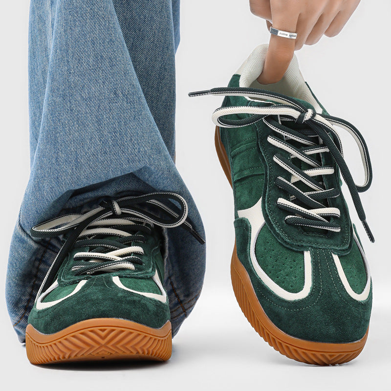Men's Flat Suede British Style German Training Men's Board Shoes