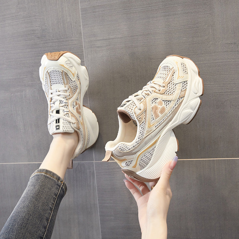 Women's Spring Live Broadcast Korean Platform Muffin Sneakers