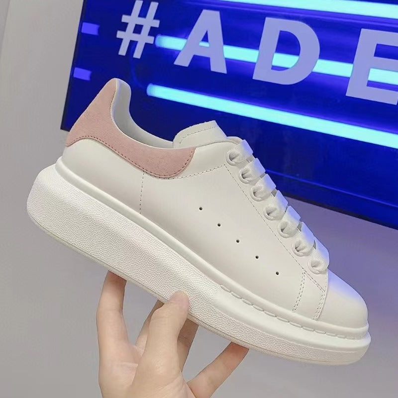 Women's & Men's High-grade White Platform Height Increasing Insole Versatile Board Women's Sports Shoes