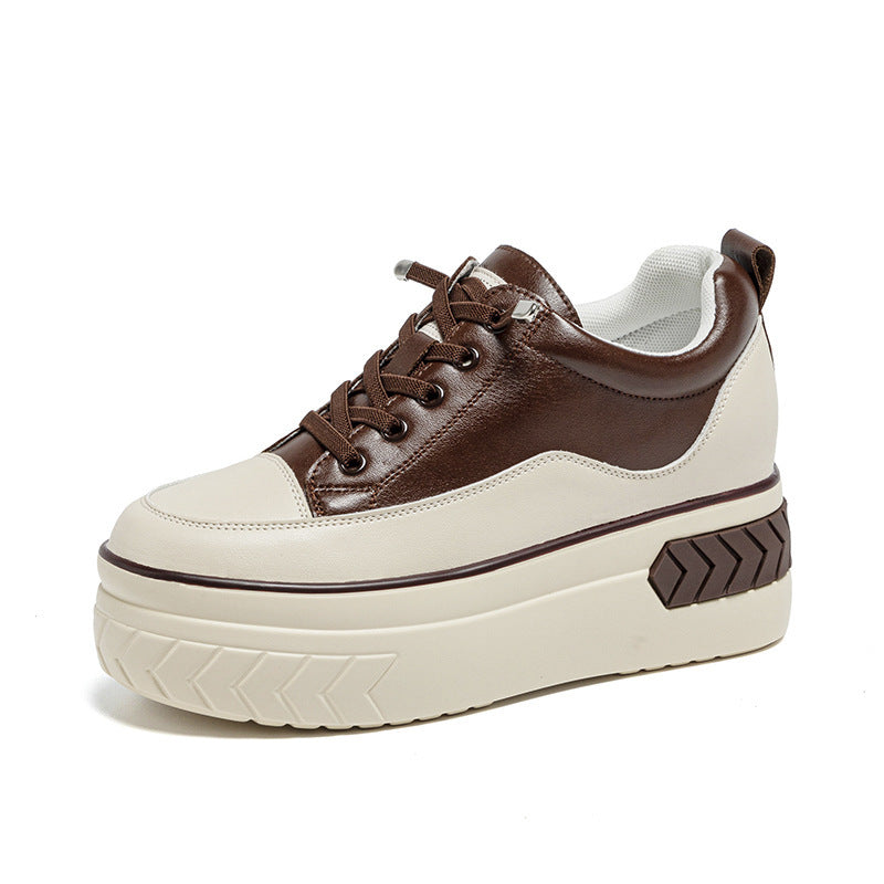 Women's Skate Trendy Autumn Platform High Height Increasing Women's Casual Shoes