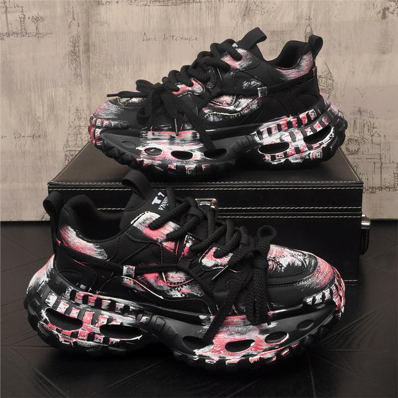 Men's Thick Bottom Inner Comfort Trend Green Men's Sports Shoes