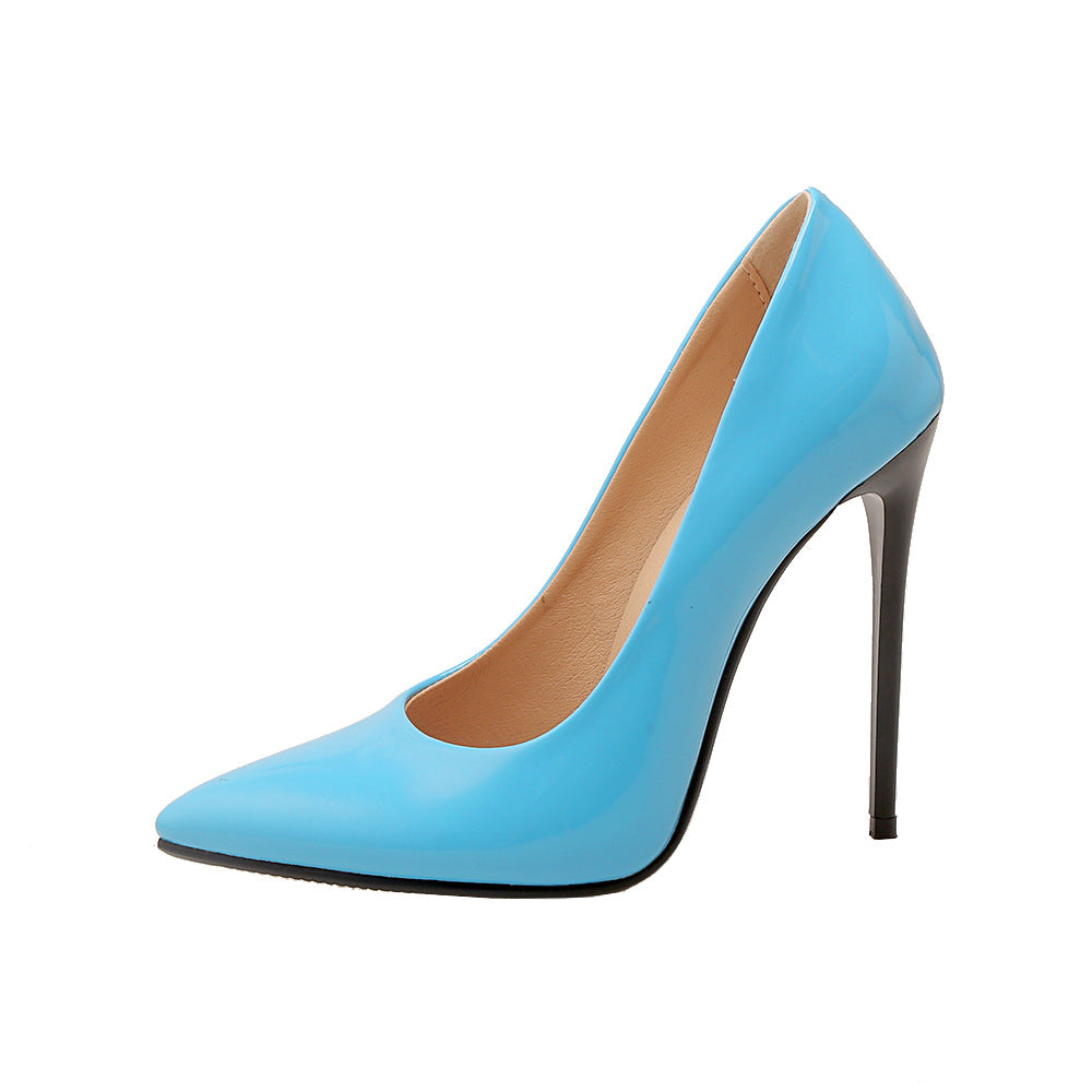 Women's Autumn Stiletto Patent Pumps Plus Size Large Women's Shoes