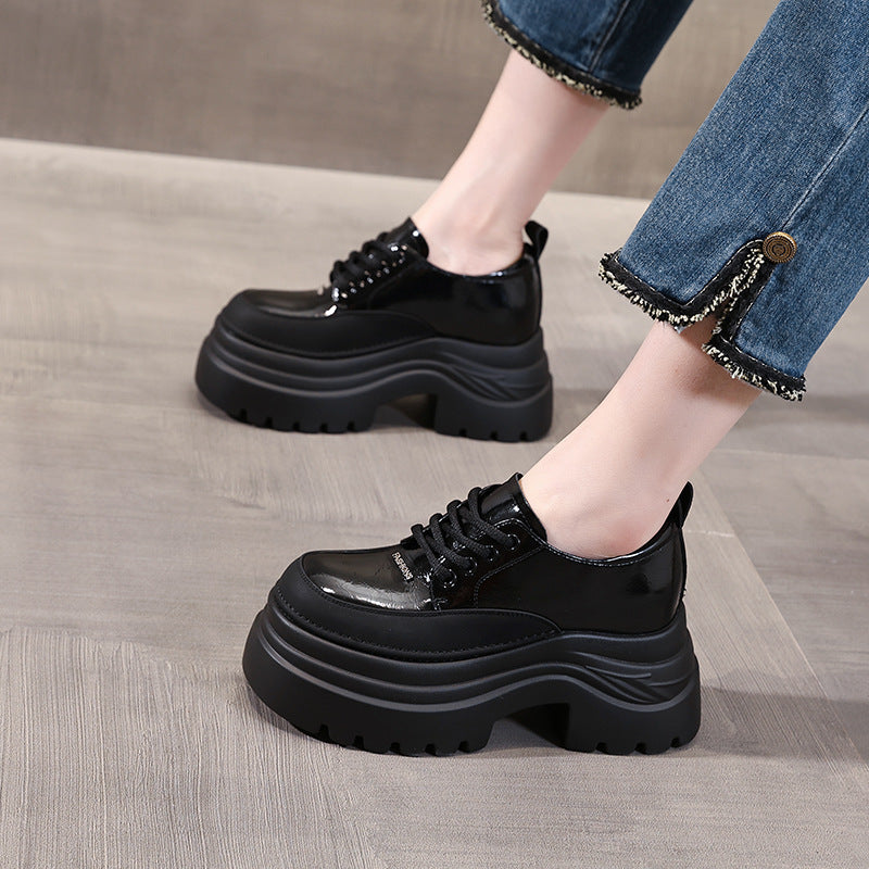 Women's Small Height Increasing Insole Platform Autumn Loafers