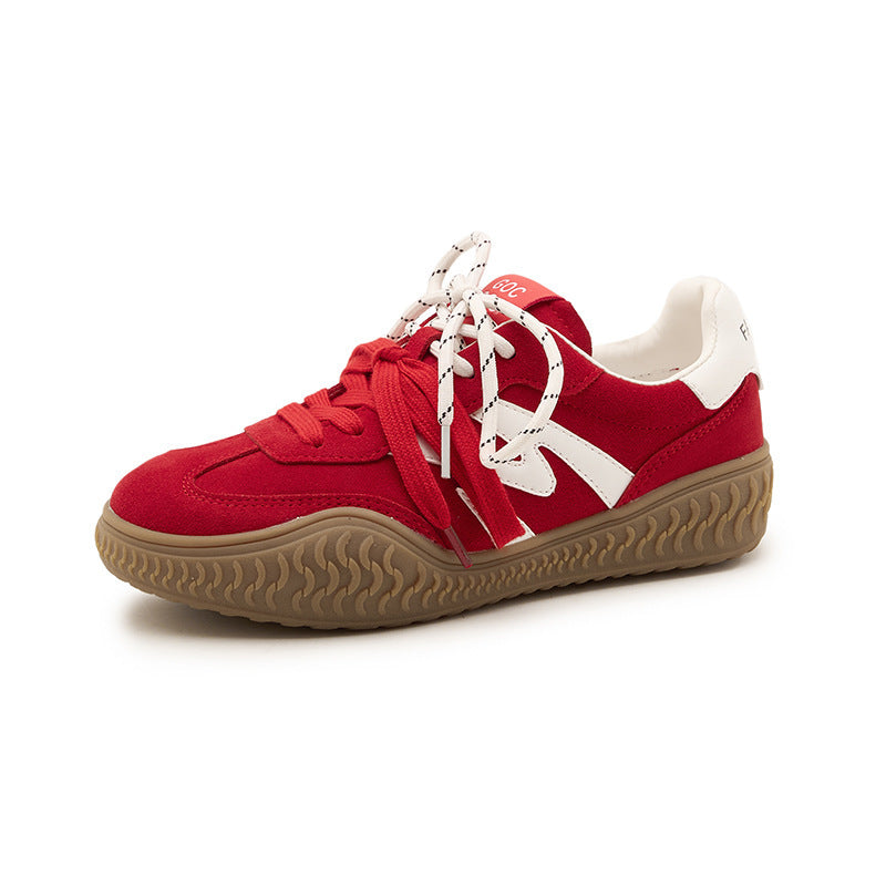 Women's Retro German Training For Sports Skate Versatile Contrast Color Lightweight Men's Shoes