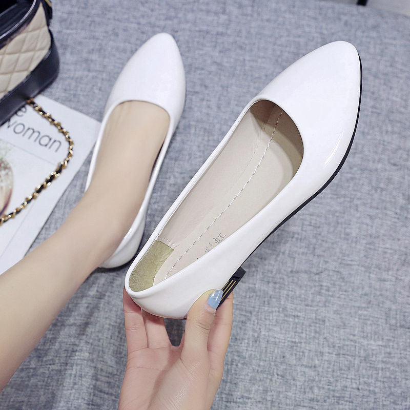 Women's Korean Style Chunky Retro British Single-layer Women's Shoes