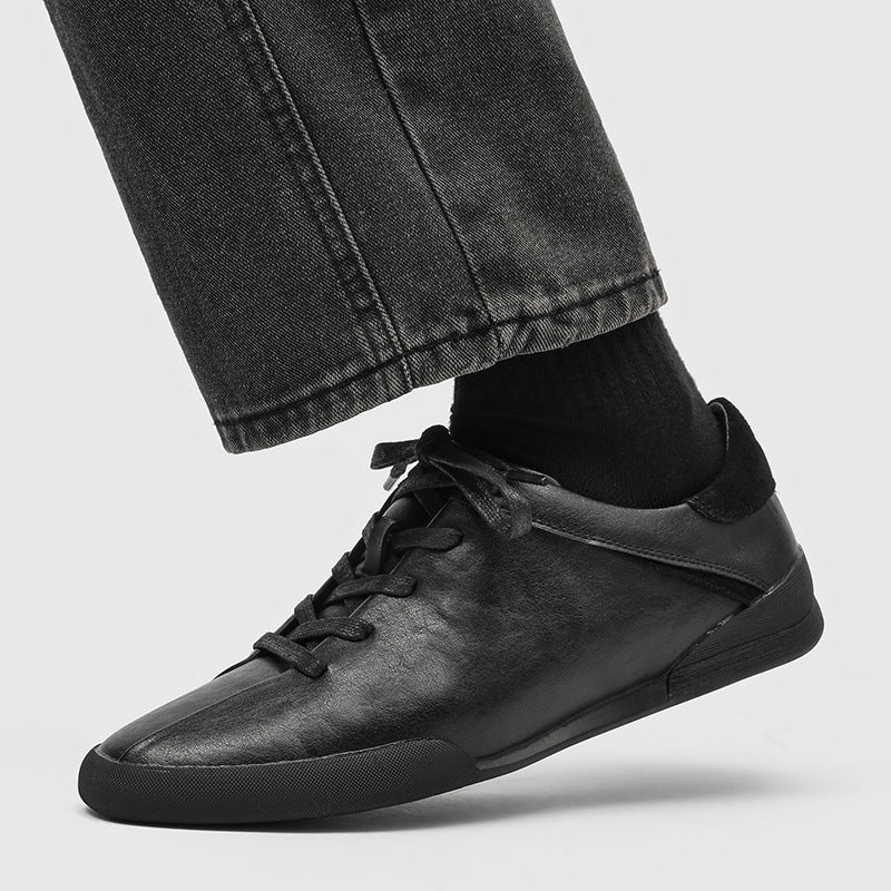 Men's Classic German Training Flat Hiking Fashionable Men's Casual Leather Shoes