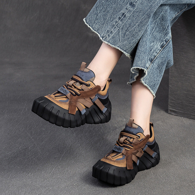Women's Muffin Increased Fashion Clunky Trendy Fried Street Women's Casual Shoes