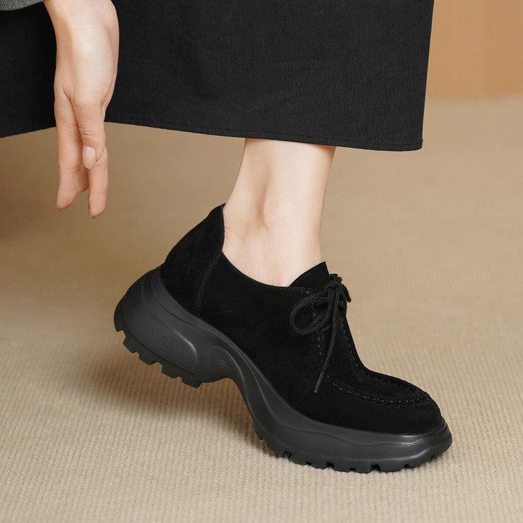Women's Genuine Sports Platform Deep Mouth Pumps Women's Fashion Shoes