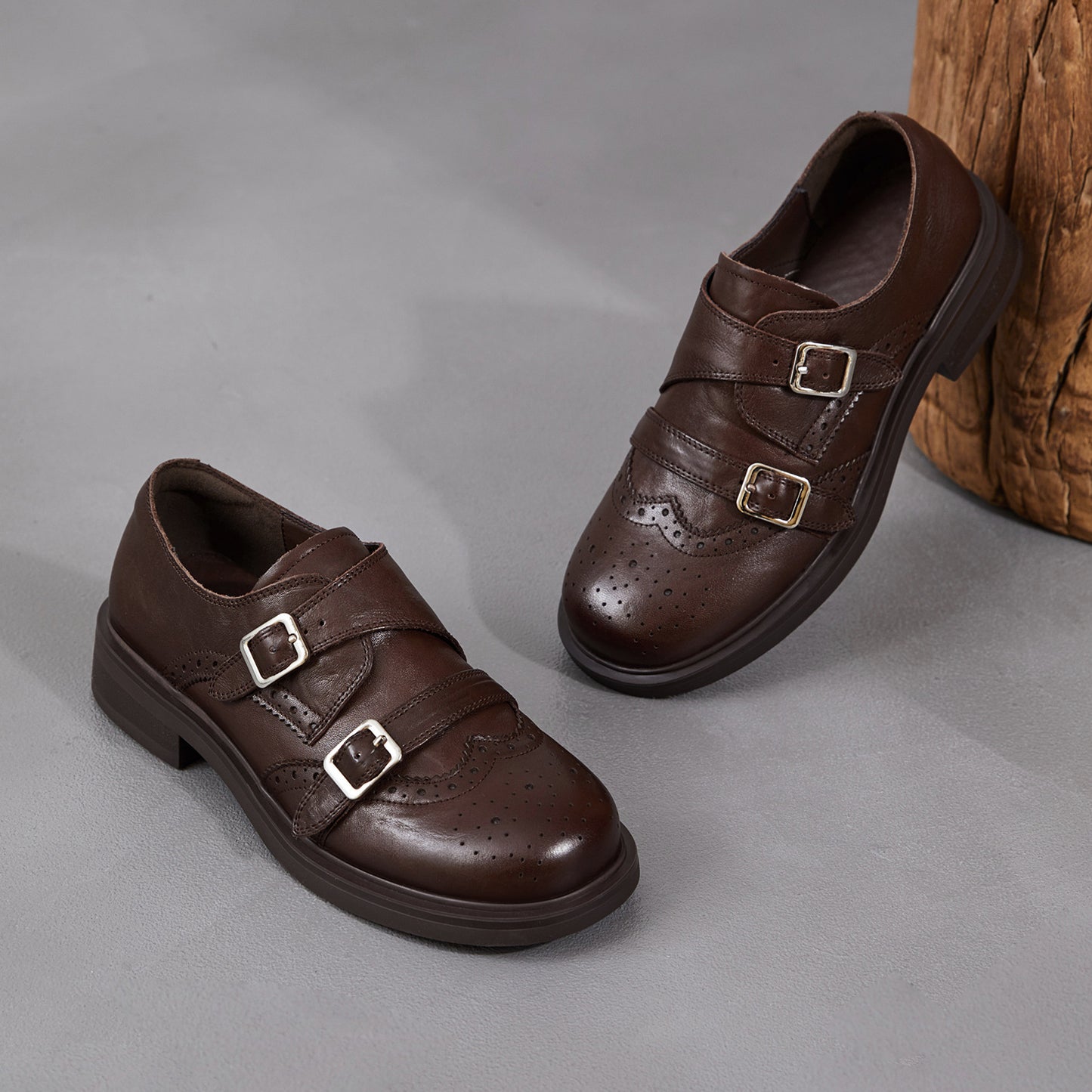 Women's Mild Luxury Retro Brogue Spring Flat British Loafers