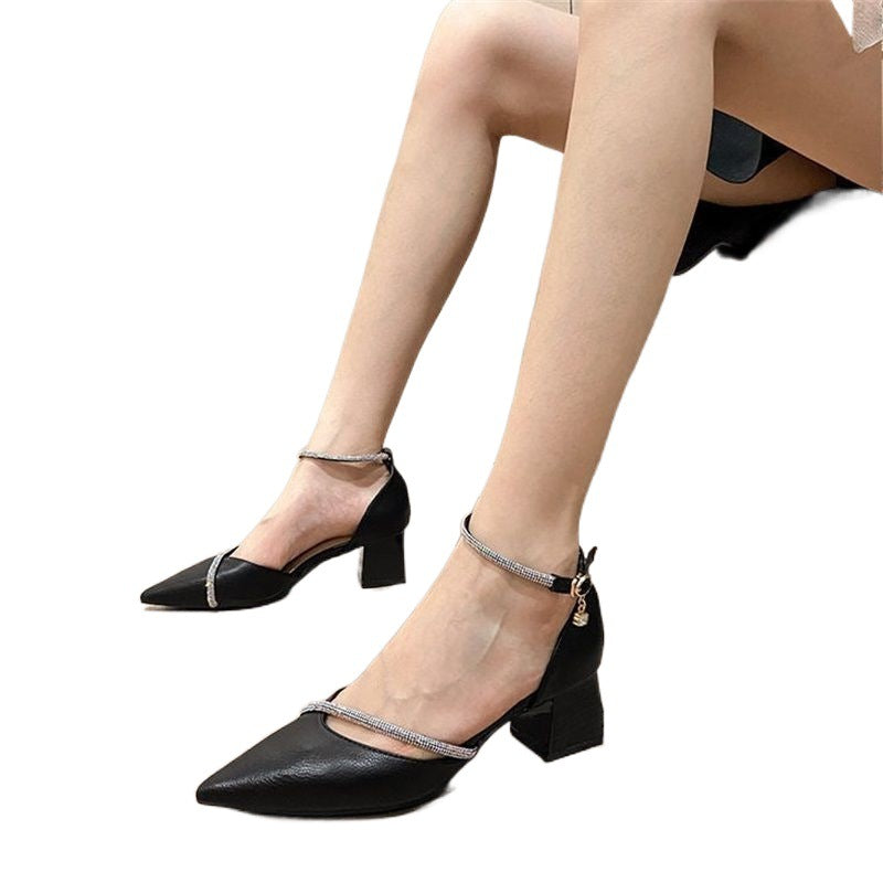 Women's Outer Wear Closed Toe Elegant Hollow Pumps Heels