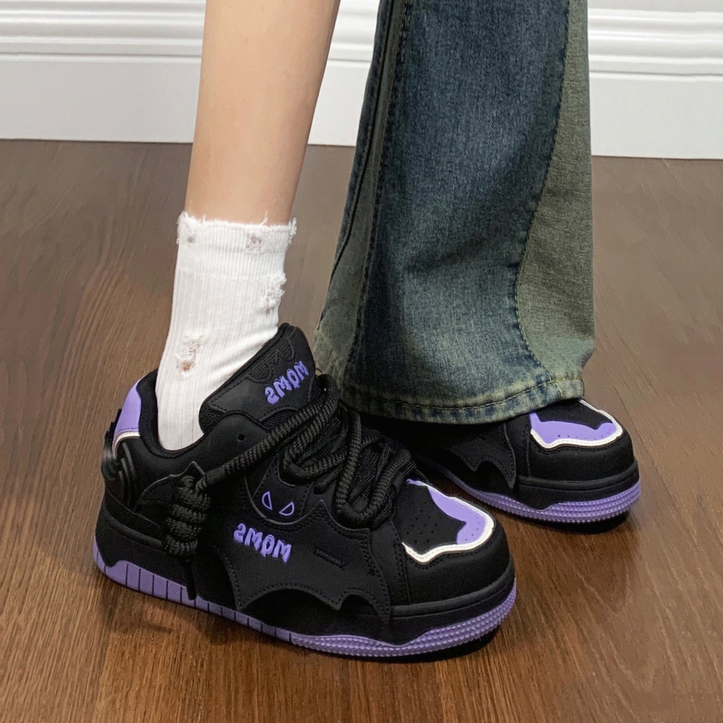 Women's & Men's Knight Designer National Fashion Batman Bread Sneakers