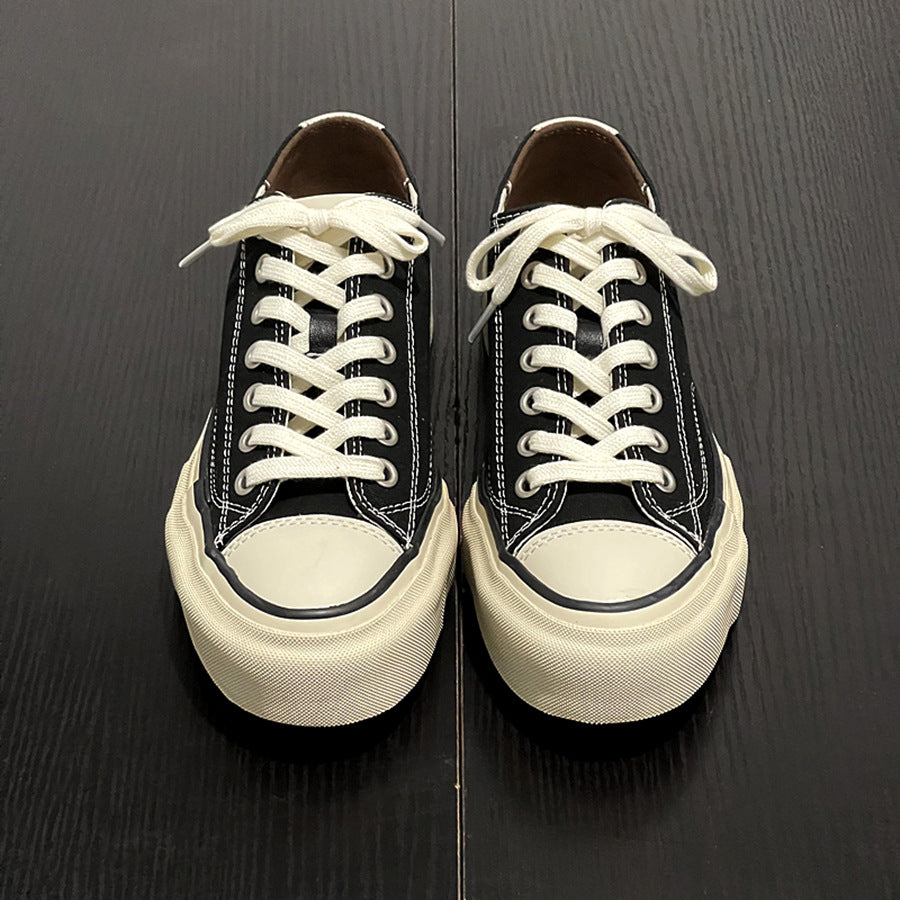 Men's Thick Sole Secondary Vulcanization Craft Board High Density Men's Canvas Shoes