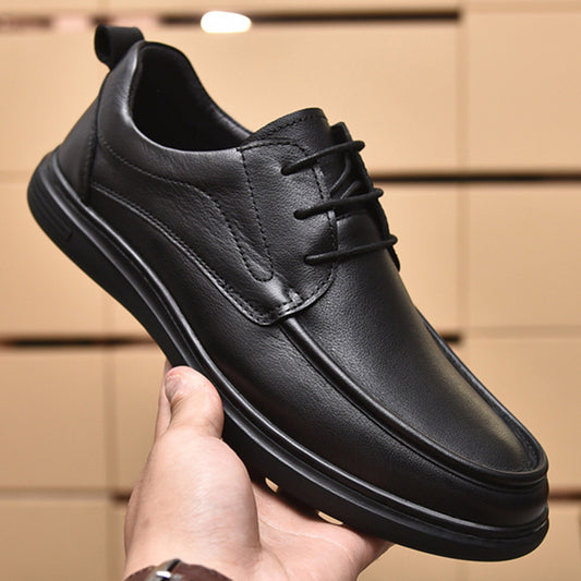 Men's First Layer Cowhide Soft Bottom Leisure Leather Shoes