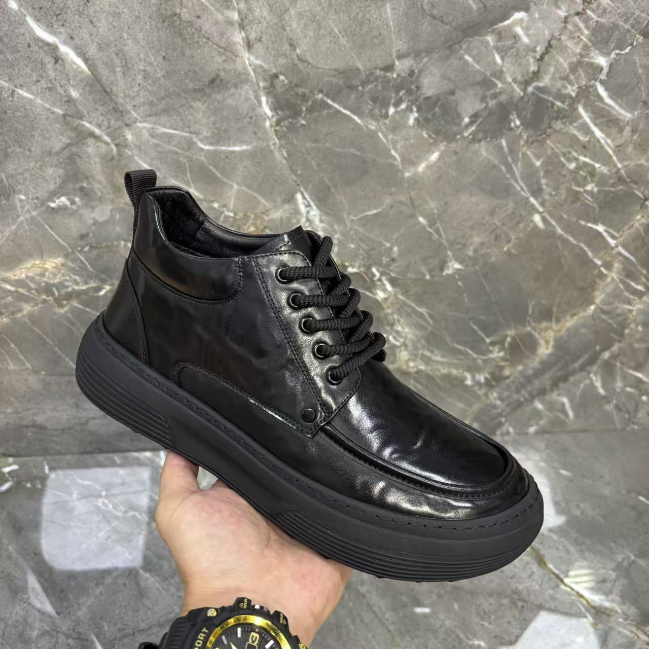 Men's Genuine Autumn Versatile Fashion Cowhide Soft Men's Business Leather Shoes
