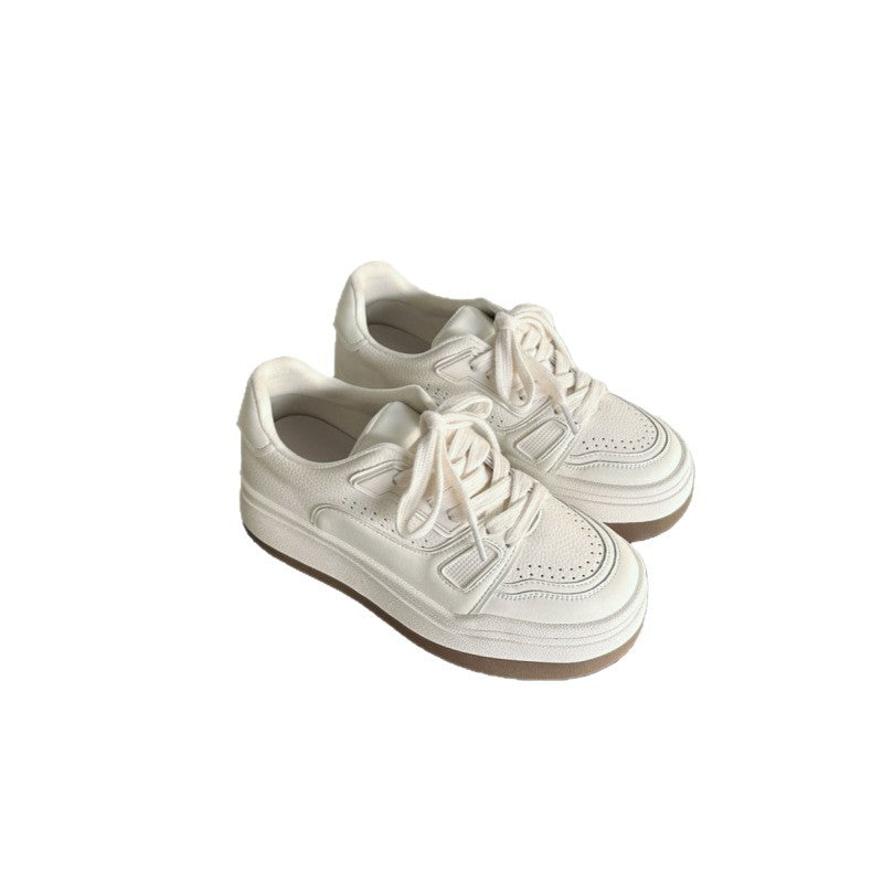 Women's Raise The Bottom White Retro Easy Matching Sneakers