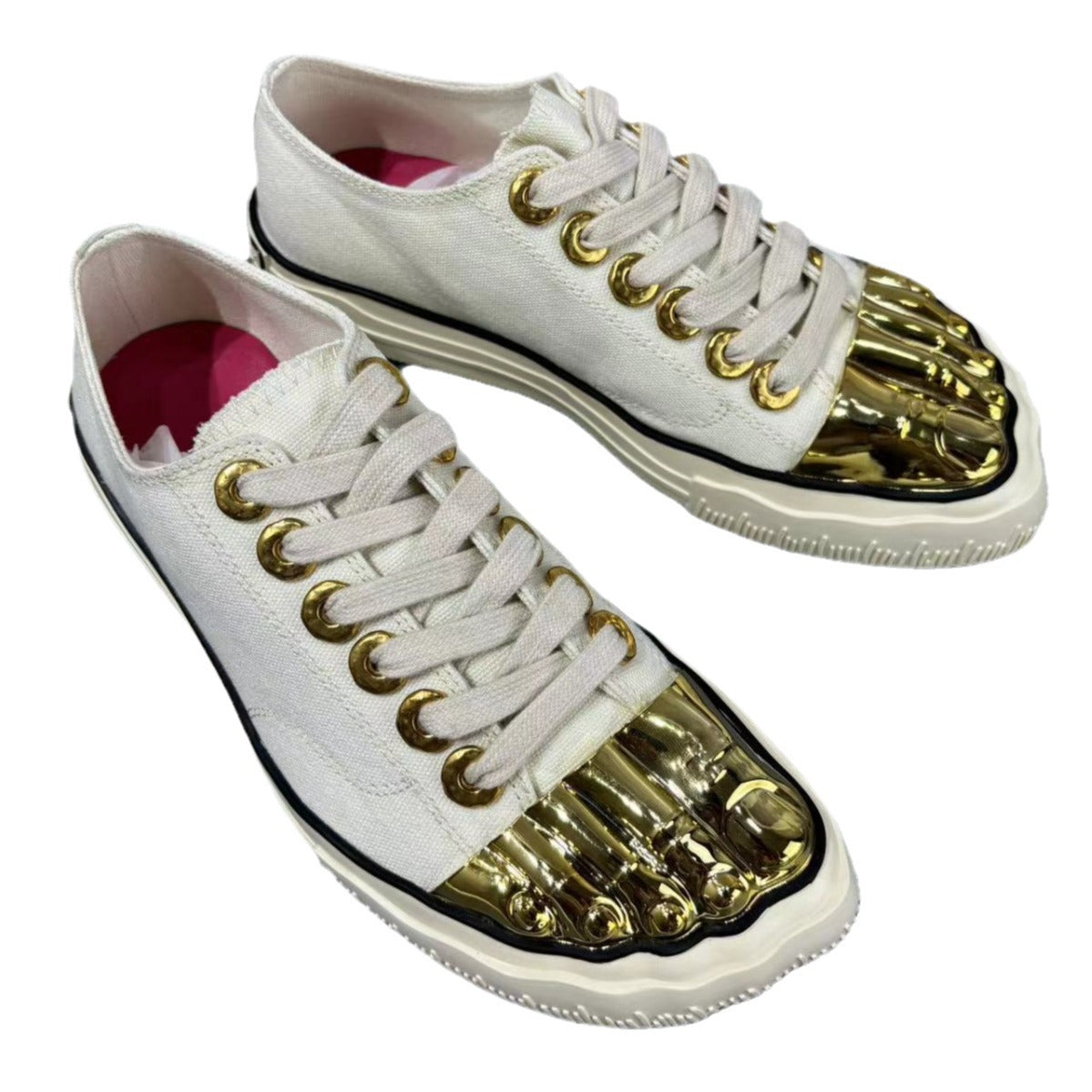 Women's & Men's Gold Toe Skate For Women's Canvas Shoes