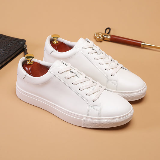 Men's White Skate Business Outdoor Trendy Wild Authentic Classic Solid Men's Board Shoes