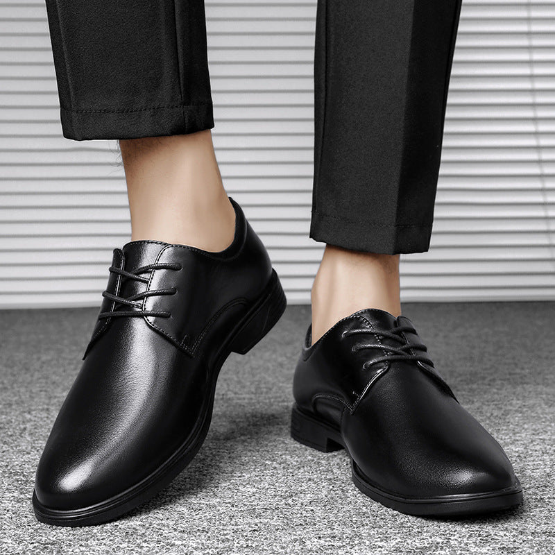 Men's British Business Soft Versatile Bottom Formal Leather Shoes