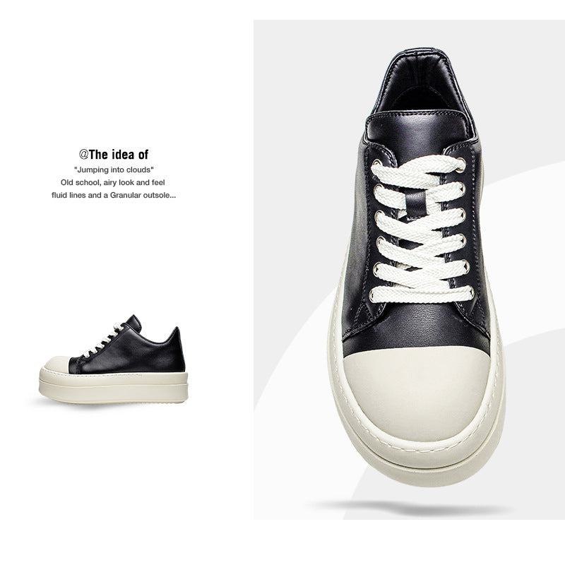 Women's & Men's Low Bond Training Thick Sole Height Increasing Sneakers