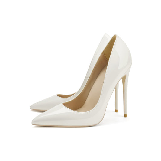 Women's Pointed Stiletto Large Small Size Black Women's Fashion Shoes
