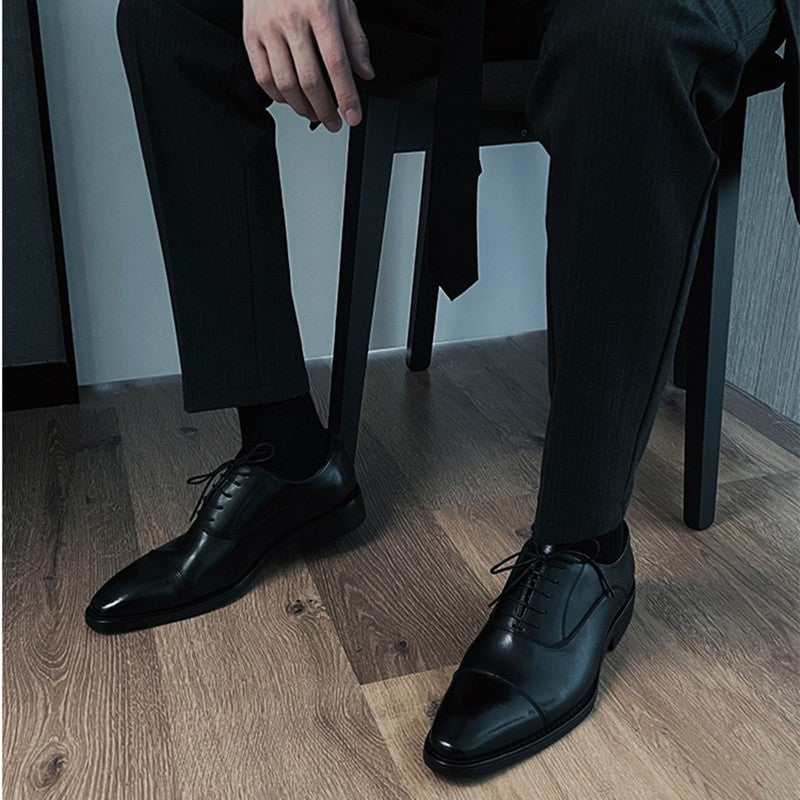 Men's Derby Genuine England Style Oxford Suit Leather Shoes