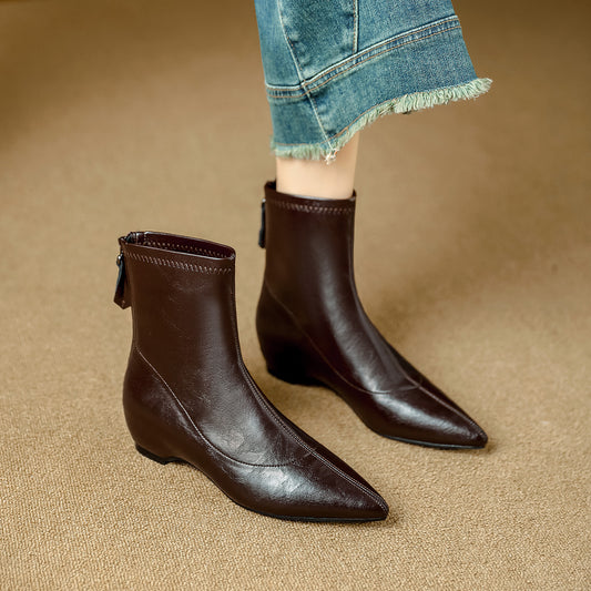 Increasing Insole Stretch Thin Female Comfortable Boots