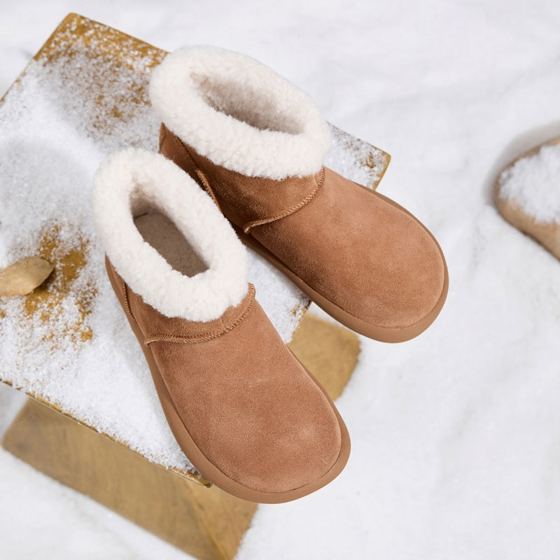 Women's Increasing Insole Fleece-lined Thickened Fur Integrated Women's Snow Boots