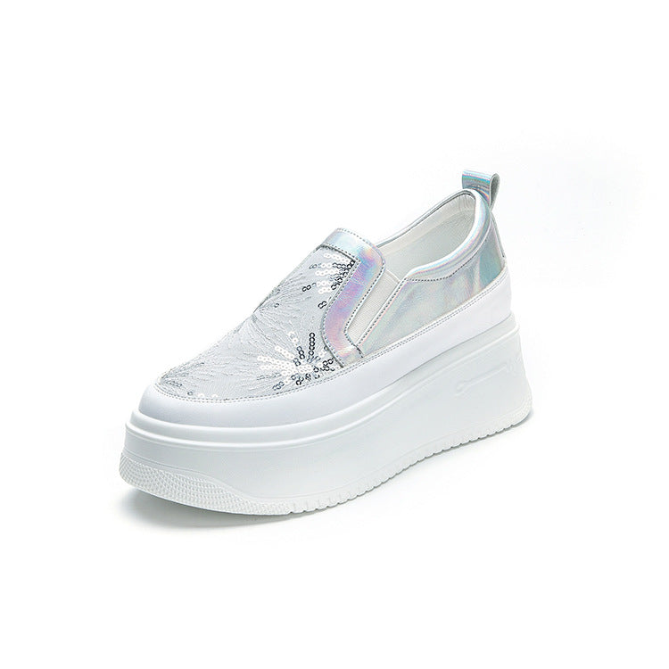 Women's Korean Style Heightened Pumps Thick Bottom Women's Casual Shoes