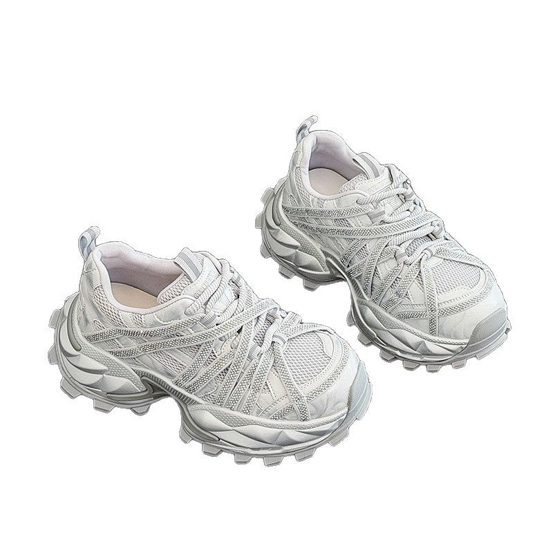 Women's Goods Full Diamond Platform Dad Spring Versatile Women's Sports Shoes