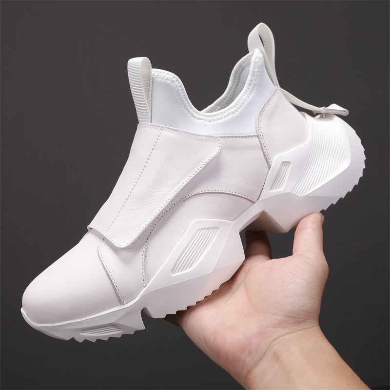 Men's Short Bootie Korean Style Thick Bottom Sneakers