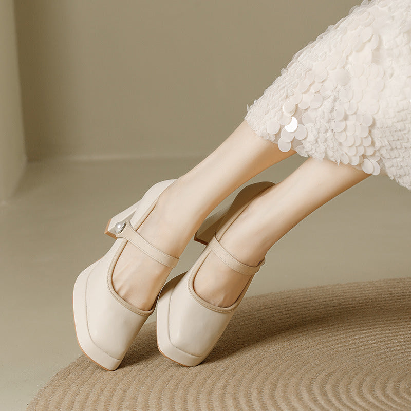Women's High Spring Chunky Waterproof Platform Women's Fashion Shoes