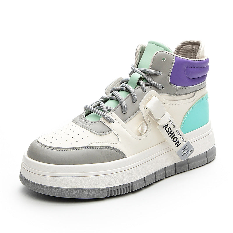 Durable Classic Women's Korean Flat White Sneakers