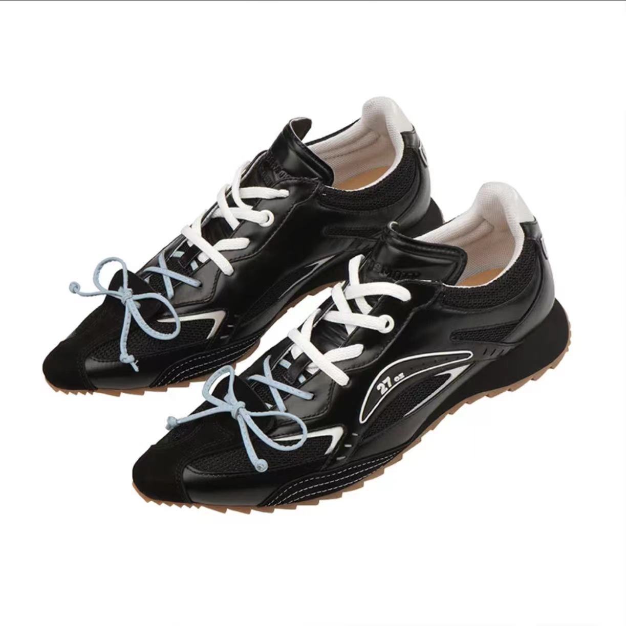 Women's Insole Asymmetric Tongue Boxing Thick-soled Sports Show Women's Casual Shoes
