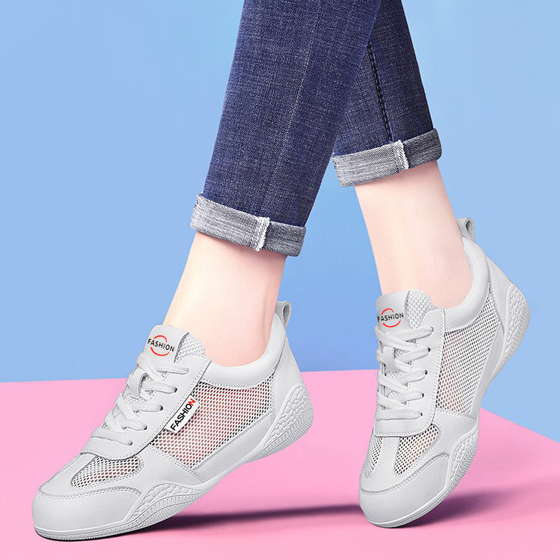 Women's Angel White Autumn Light Running Korean Sneakers