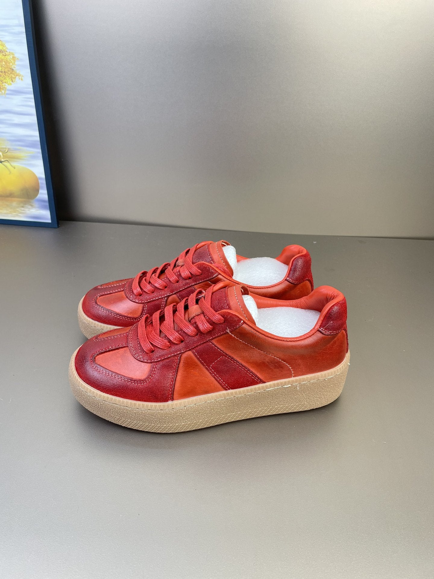 German Training Spring Genuine Elevator Thick Bottom Board Sneakers