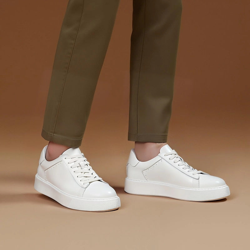 Men's Lei Jun Platform White Business Men's Shoes