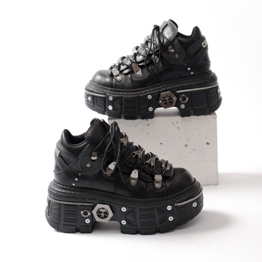 Women's Dad Platform Russian Heavy Metal Punk Sneakers