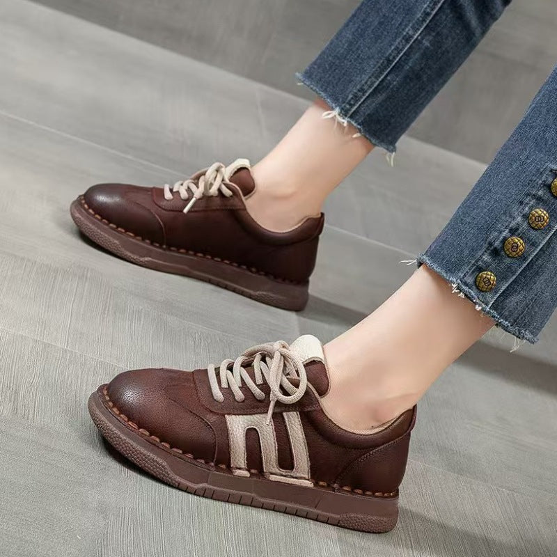 Women's Retro Handmade Spring Soft Bottom Not Sneakers