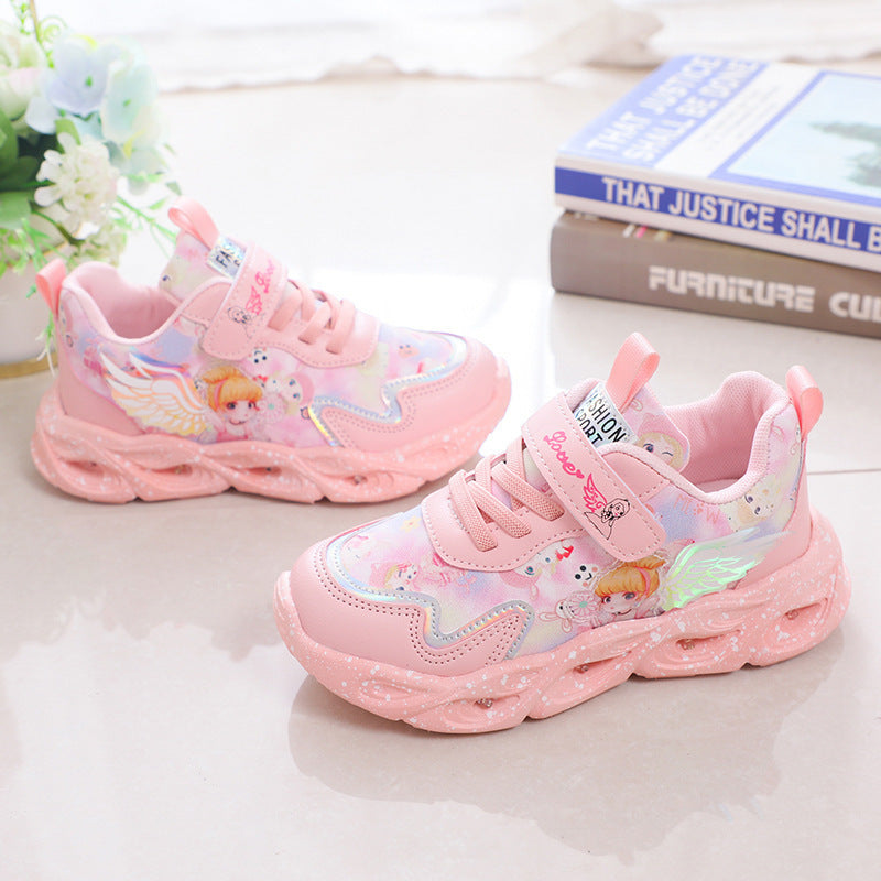 Elegant Graceful Surface Princess Little Fashion Kid's Sneakers