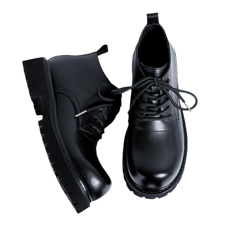 Men's Martin British Style Trendy Motorcycle Black Boots