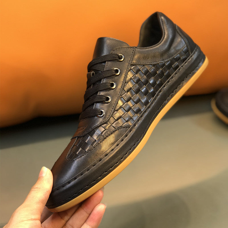 Men's Braided British Style Trendy Board Plus Men's Shoes