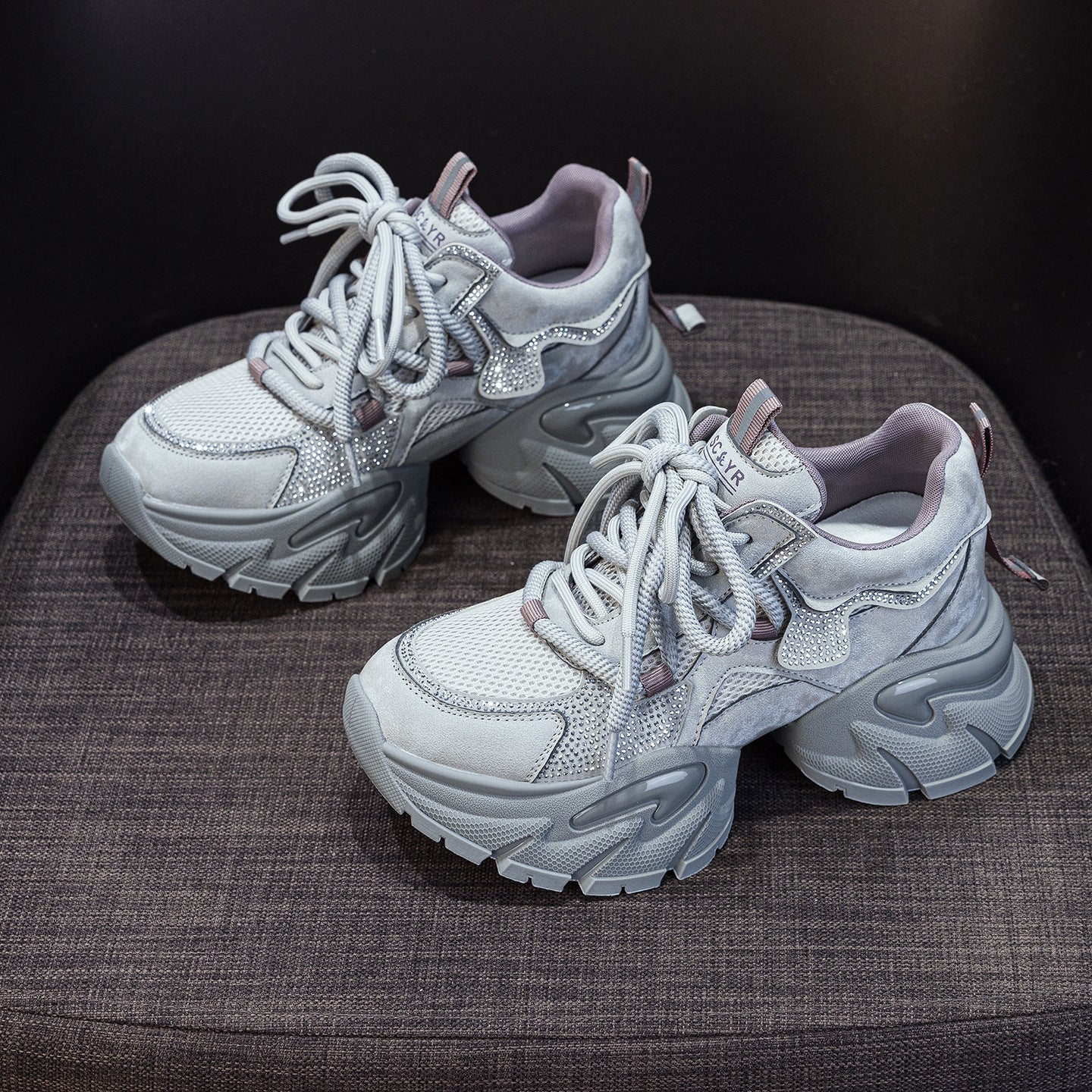 Women's Dad Autumn Platform Height Increasing Sports Functional Air Cushion Bottom Women's Shoes