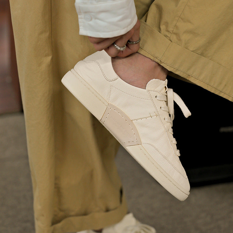 Men's White Summer Breathable German Training Fashion Men's Board Shoes