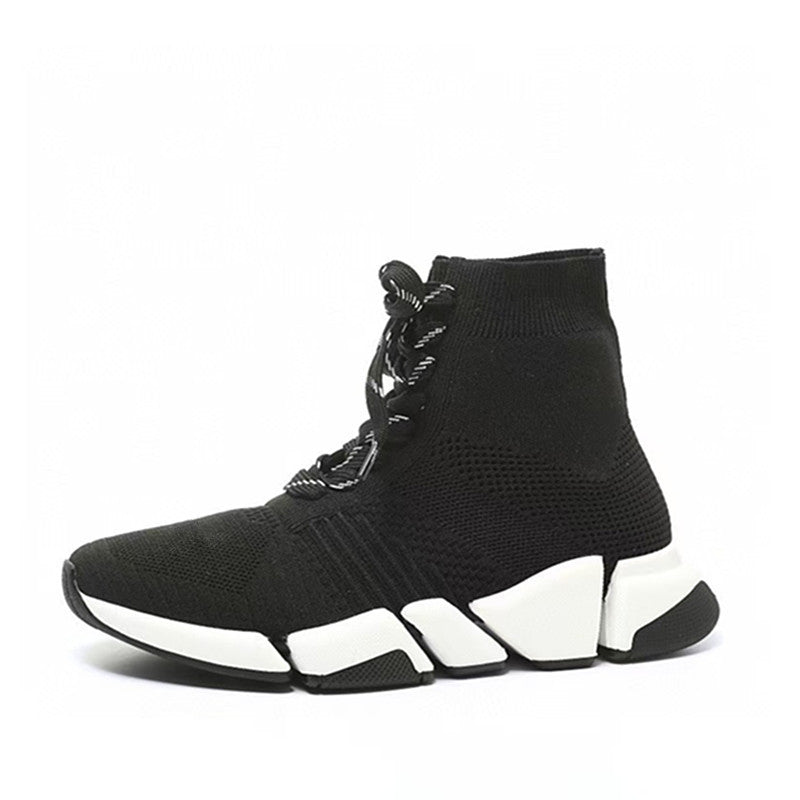 High Quality Platform Couple Flying Woven Cambodia Vietnam Men's Sports Shoes