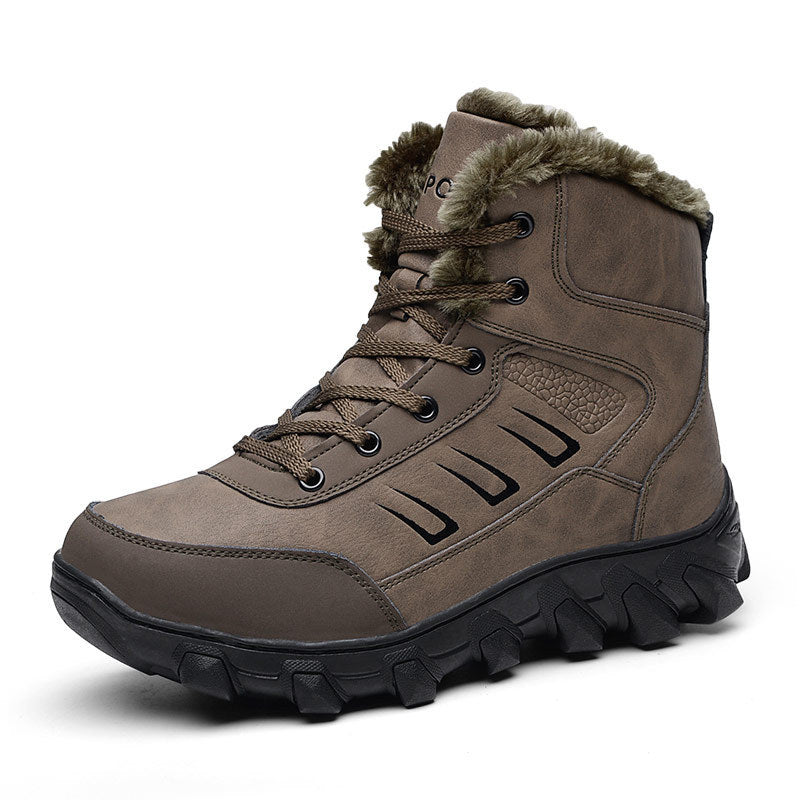 Men's Winter Northeast Cotton Padded Plus Size Warm Veet Thickened Snow Boots