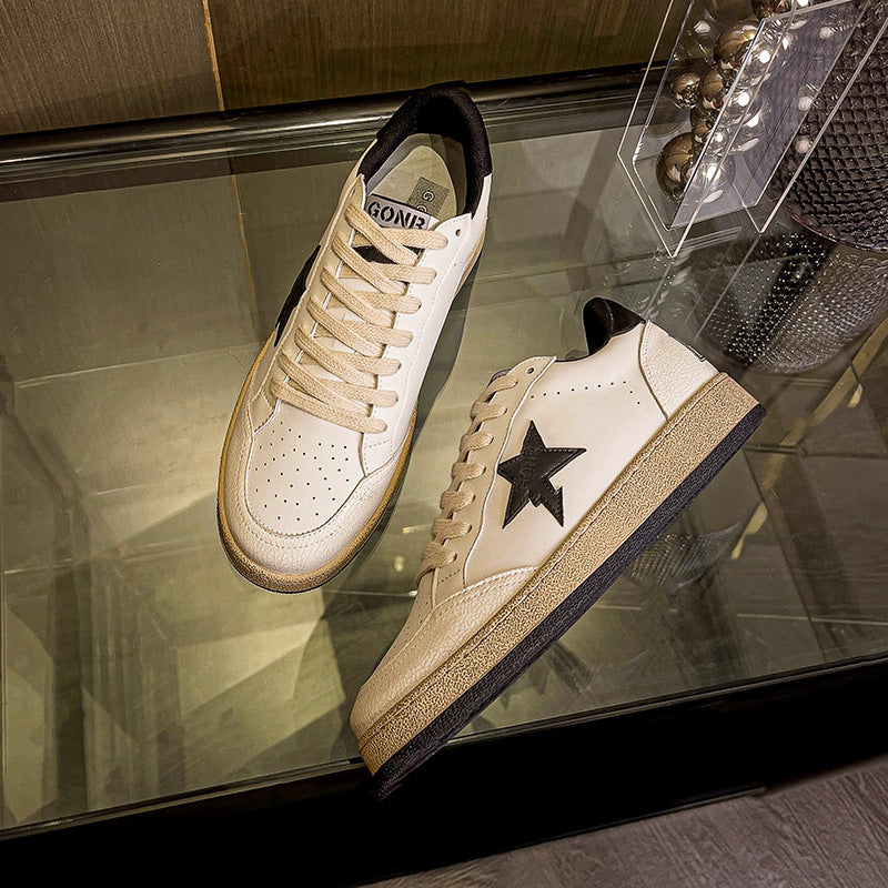 Women's Little Dirty White Height Increasing Insole Sneakers